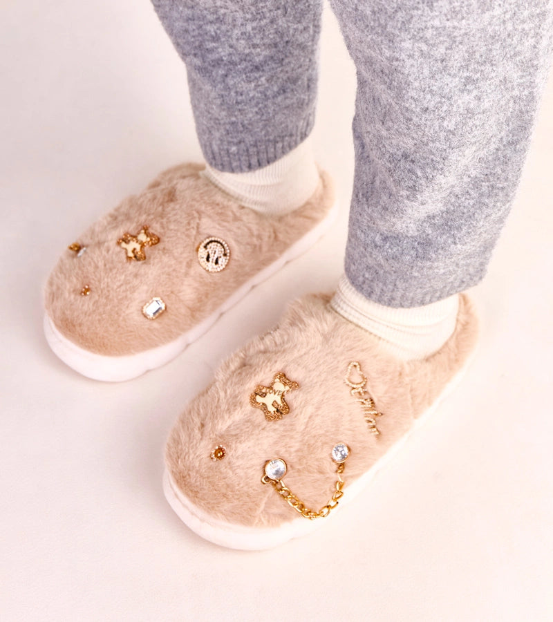 5-Béžové uzavřené bačkory s ozdobami Verdugo-5