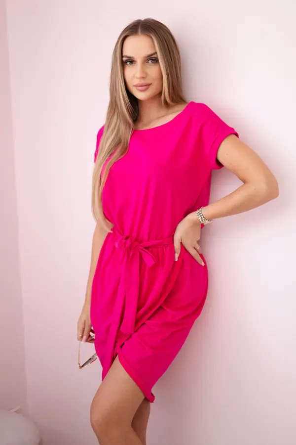Šaty s obálkovým spodním dílem Panagiota – Fuchsie