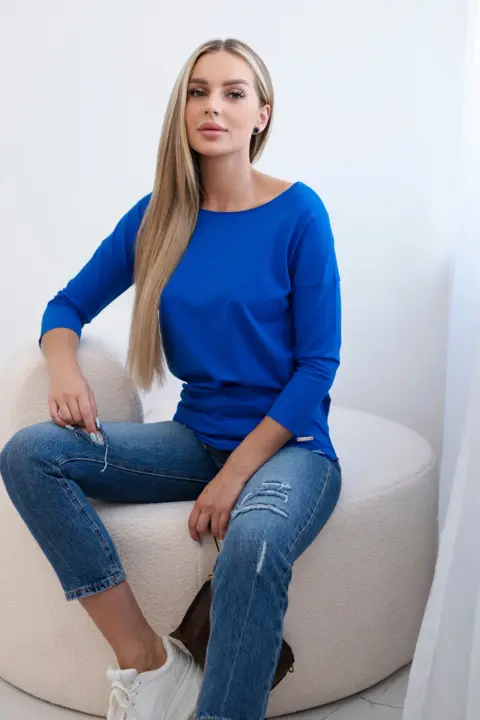 Triko s 3/4 rukávem Lisa – Chrpa