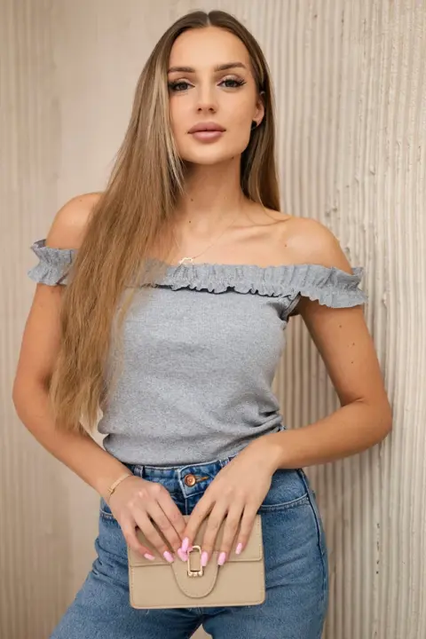 Španělská halenka Sif – Grey