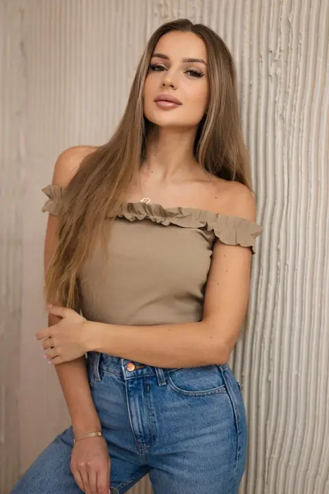 Španělská halenka Sif – Camelová