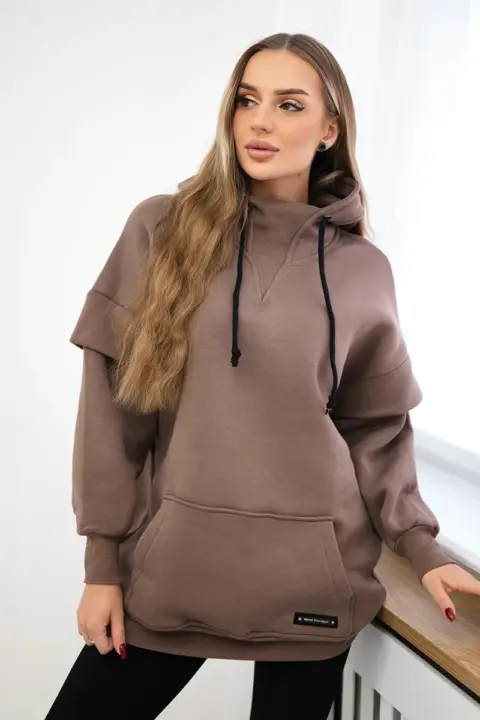 Zateplená mikina Mateja – Mocha