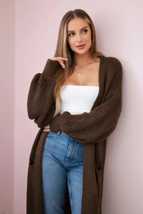 Kardigan Janice – Hnědá