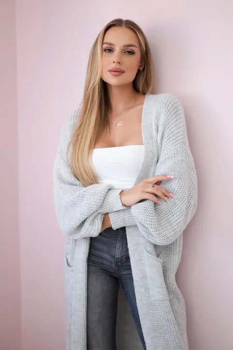 Kardigan Janice – Světle šedá