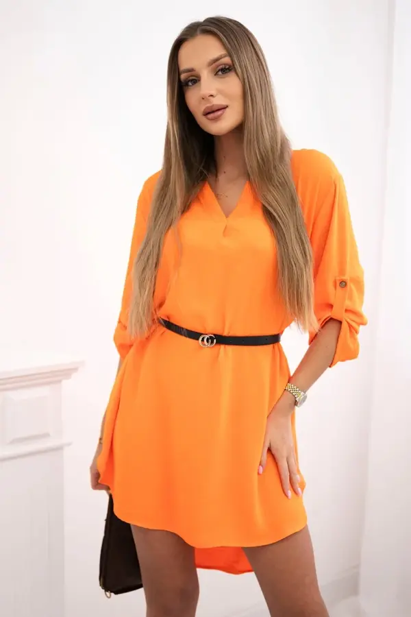 Šaty s prodlouženými zády Catherin – Orange