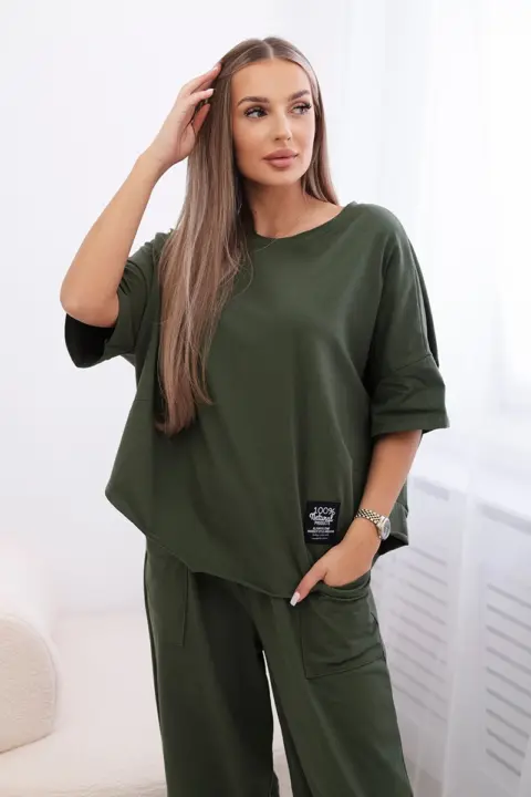 Komplet Cornelia – Světlé khaki