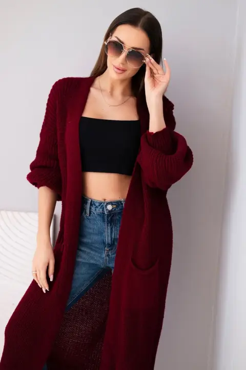 Kardigan Janice – Bordó