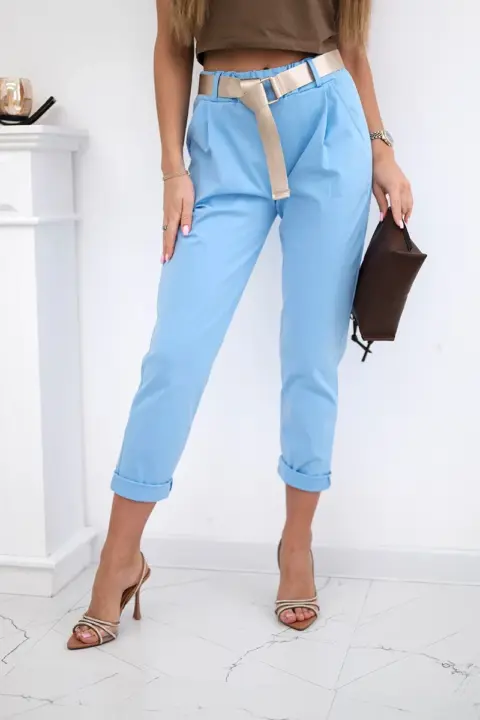 Kalhoty Natalia – Modrý