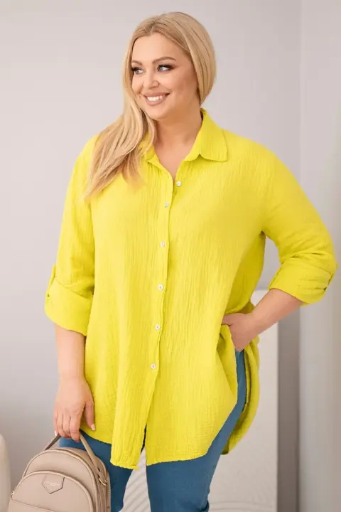 Plus size košile Angelika – Kiwi