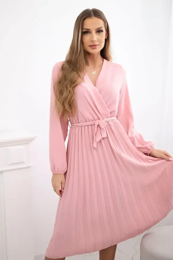 Šaty Mariana – Tmavě pudrová růžová