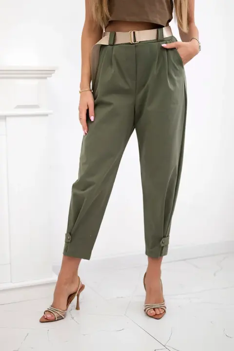 Kalhoty Eugenia – Khaki
