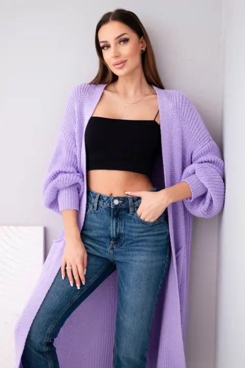 Kardigan Janice – Světle fialová