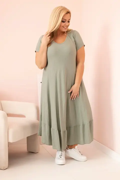 Plus size šaty Gabriela – Khaki