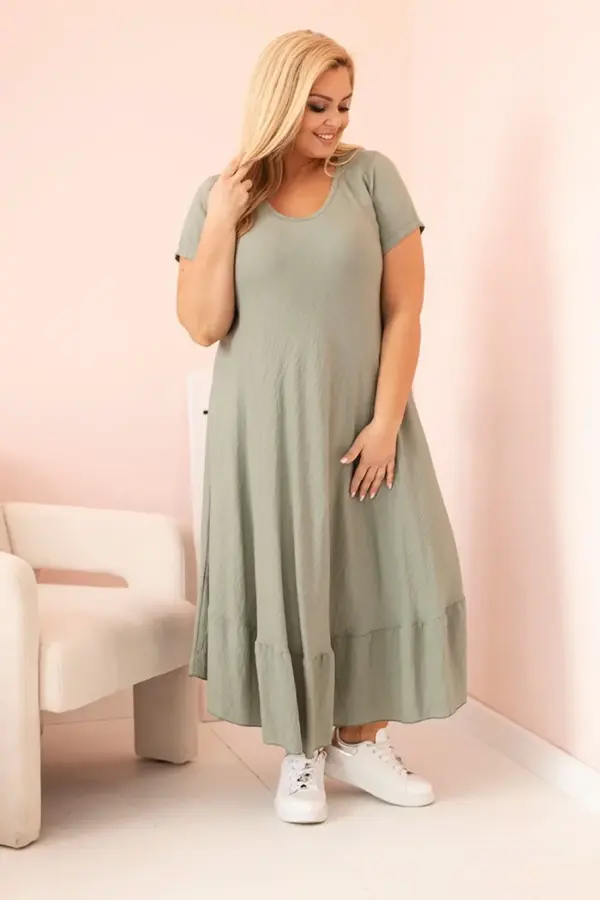 Plus size šaty Gabriela – Khaki