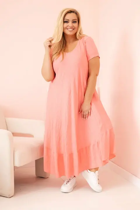Plus size šaty Gabriela – Růžová