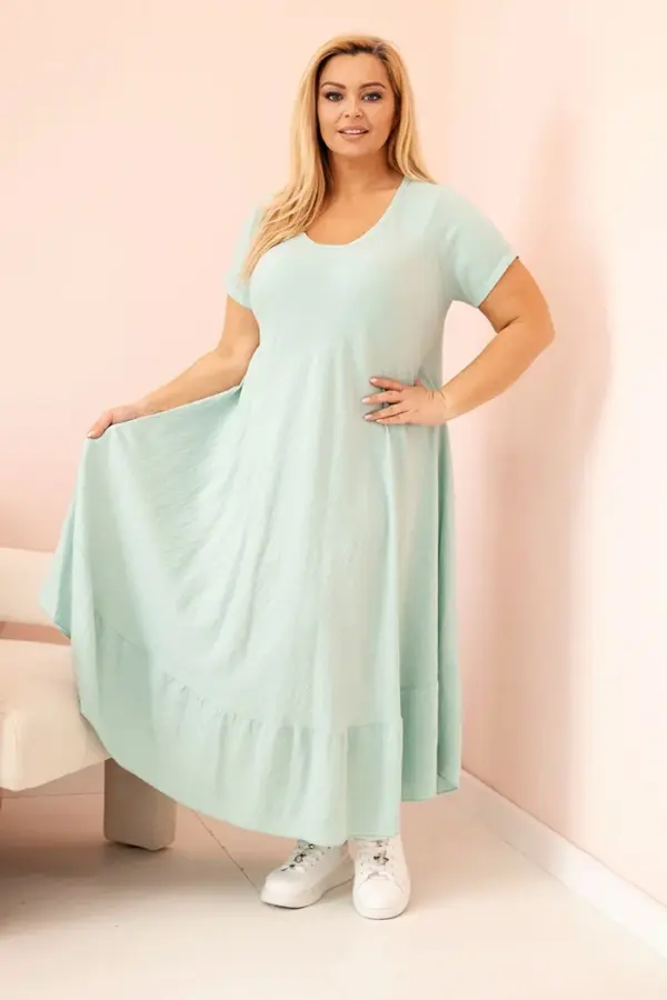 Plus size šaty Gabriela – Mátový