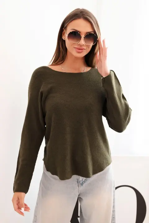 Svetr Katica – Tmavé khaki