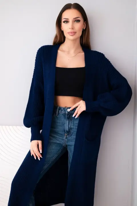 Kardigan Janice – Světle námořnická modř