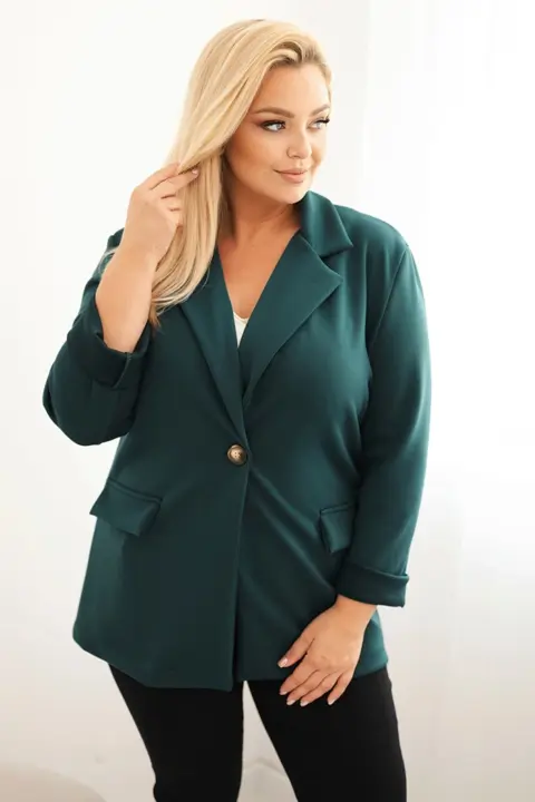 Plus size sako Nicole – Námořní