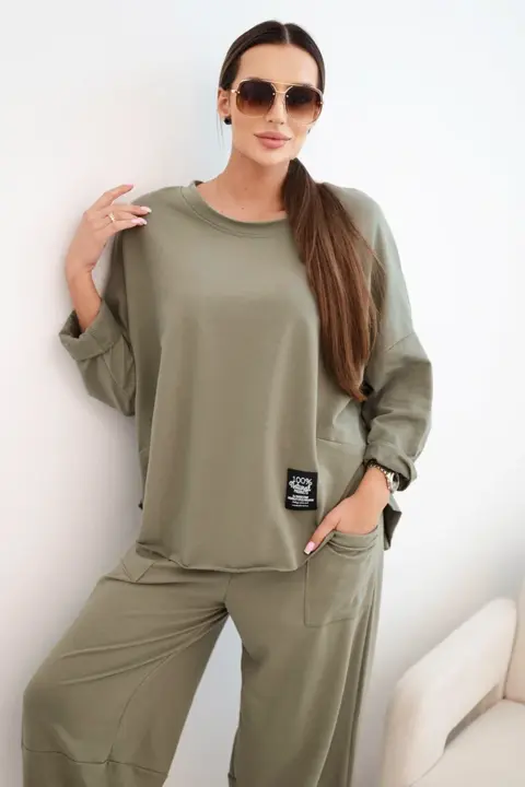 Komplet Adriana – Světlé khaki
