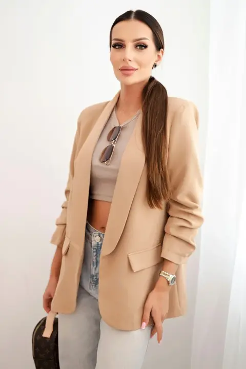 Sako s klopami Christina – Camelová