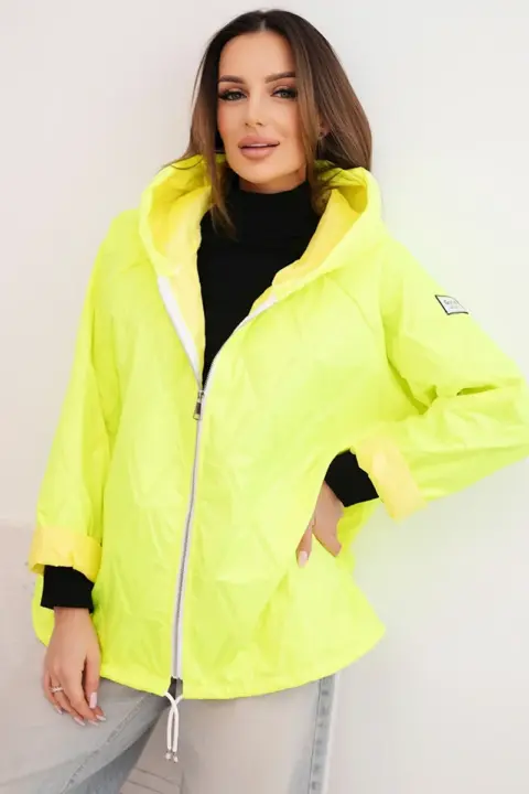 Lehká bunda Mirka – Neonově žlutá