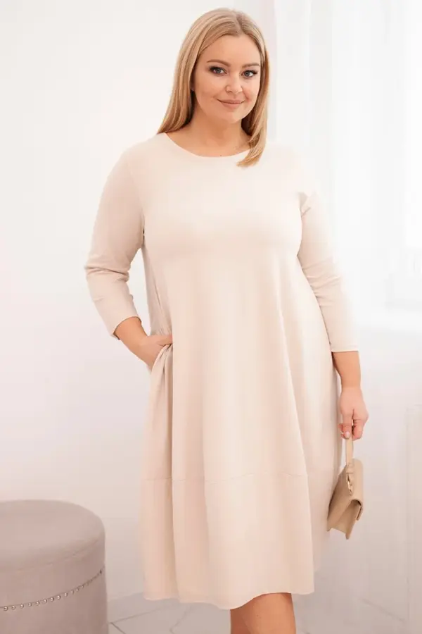 Šaty Lindita – Béžová