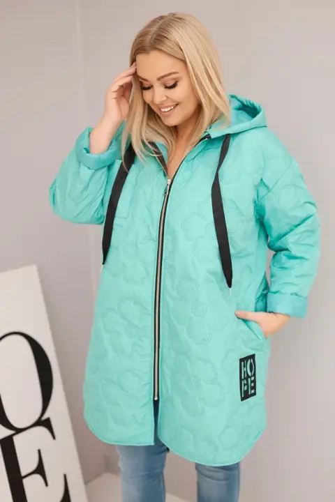 Plus size bunda Kathleen – Mátový