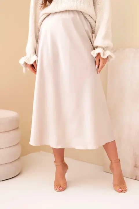 Sukně Ingeborg – Tmavě béžová