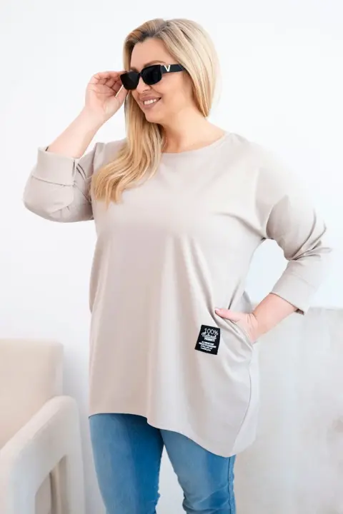 Mikina Olena – Tmavě béžová