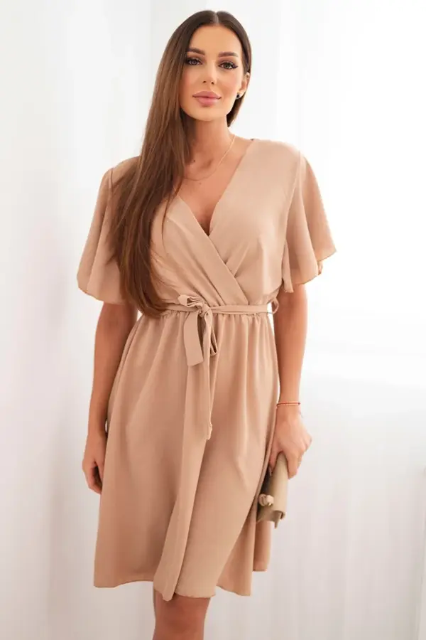 Šaty Camila – Světlá camelová