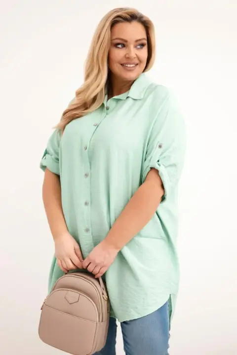 Košile Stanka – Tmavě mátová