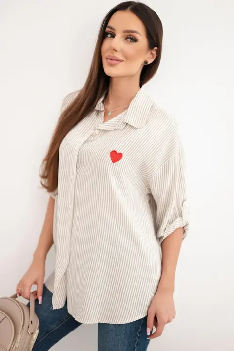 Košile Katerina – Tmavě béžová