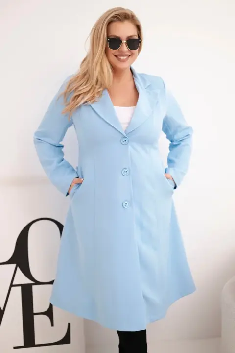 Kabát Karina – Modrý
