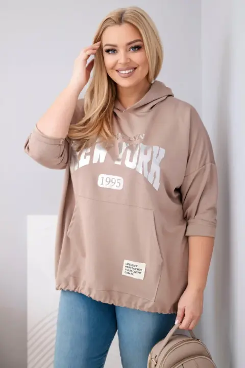 Plus size mikina Lena – Fango