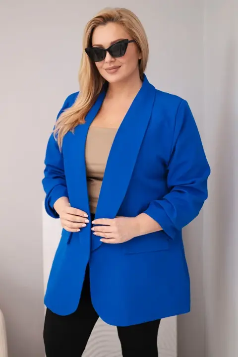 Plus size sako Larisa – Chrpa