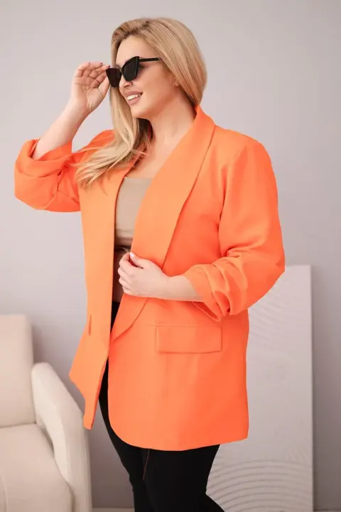 Plus size sako Larisa – Orange