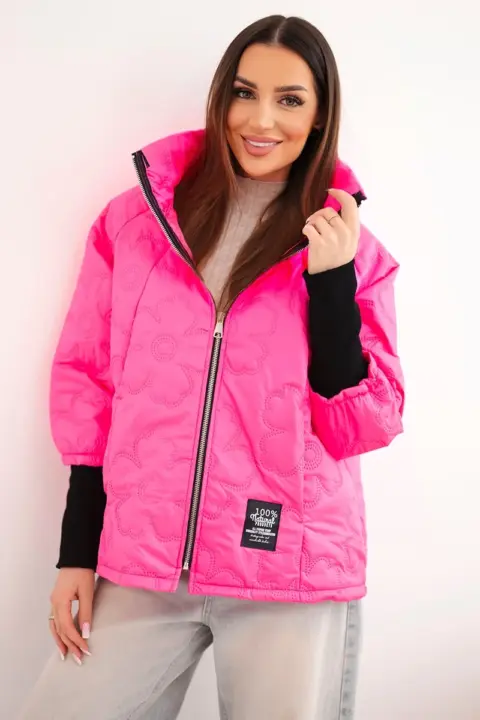 Bunda Michelle – Růžový neon