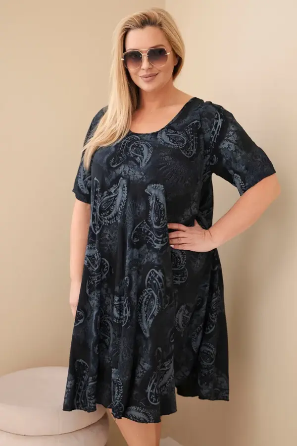 Plus size šaty Ioana – Černá