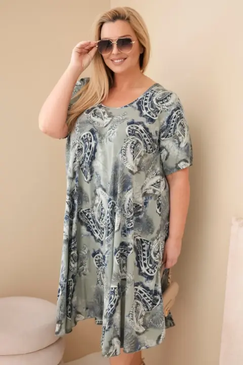 Plus size šaty Ioana – Khaki
