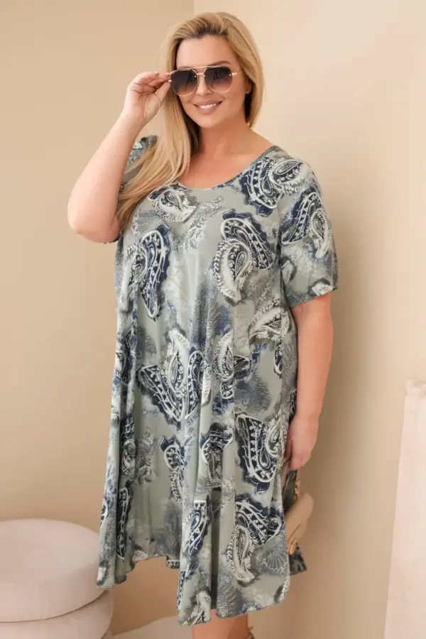 Plus size šaty Ioana – Khaki
