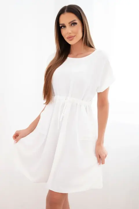 Šaty Liljana – Bílá