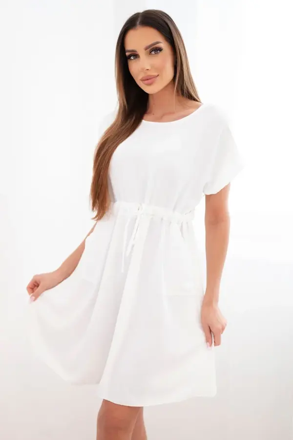 Šaty Liljana – Bílá