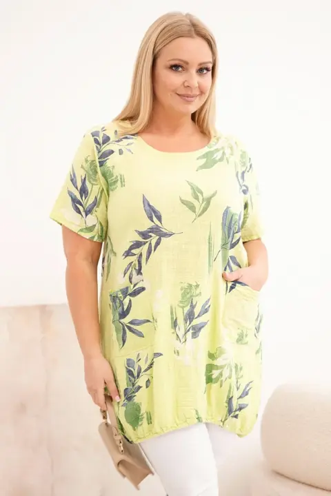 Plus size halenka Katrin – Světle zelená