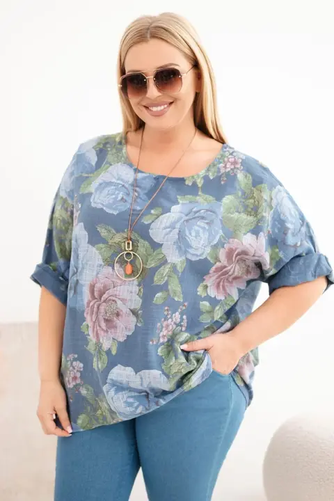 Plus size halenka Suzana – Džíny