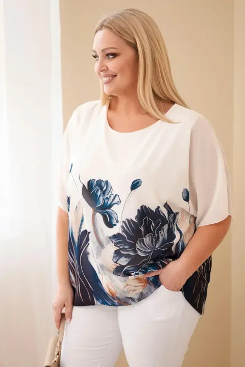 Plus size halenka Rose – Džíny
