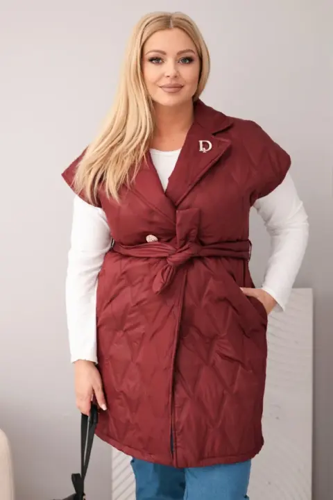 Plus size vesta Nataša – Švestková