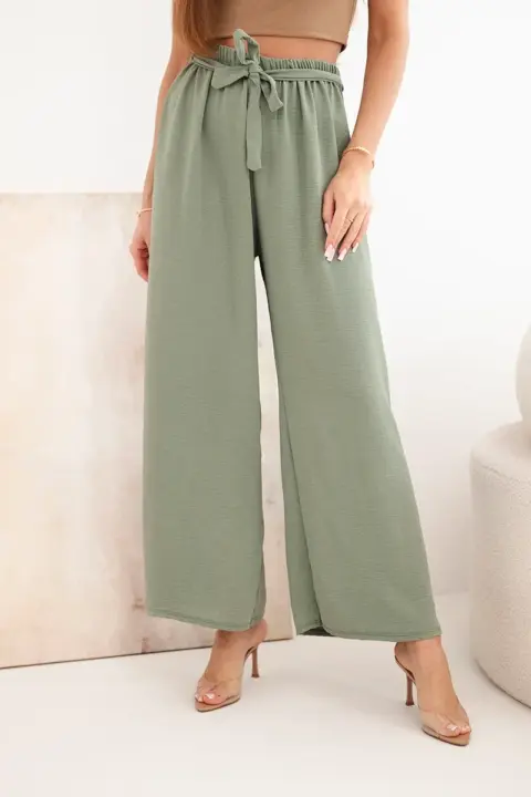 Letní kalhoty Pia – Světlé khaki