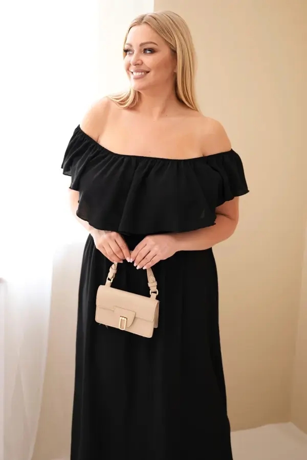 Plus size šaty Mariam – Černá
