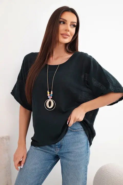 Oversize halenka Isabella – Černá